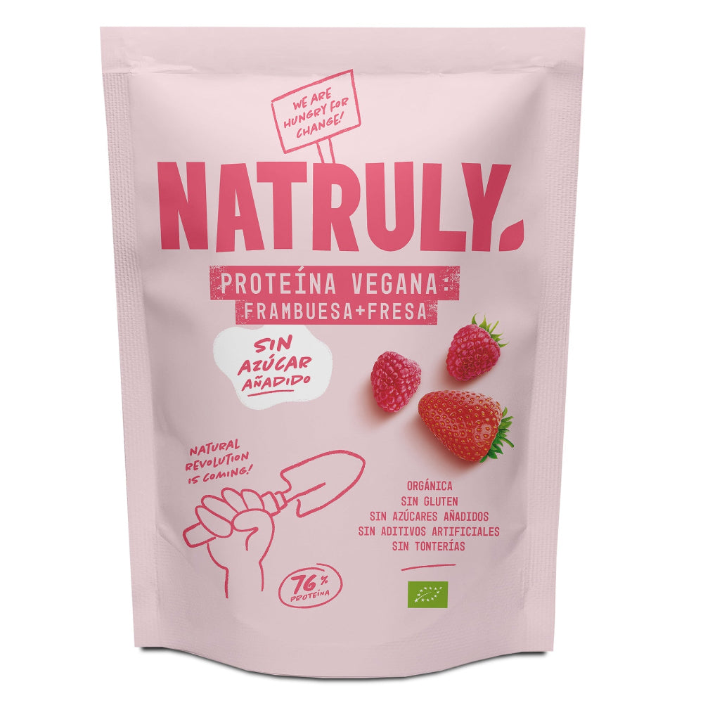 Natruly Proteína Vegana Fresa BIO 350g