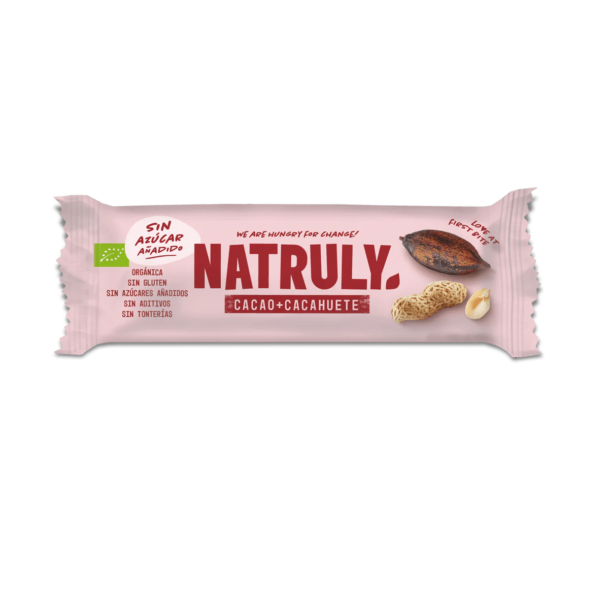 Natruly Barrita Raw de Cacao y Cacahuete BIO 40g