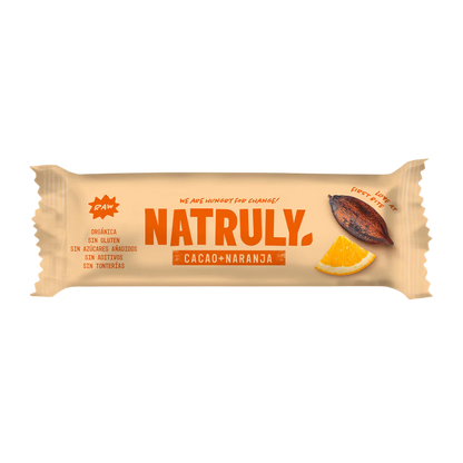 Natruly Barrita Raw de Cacao y Naranja BIO 40g