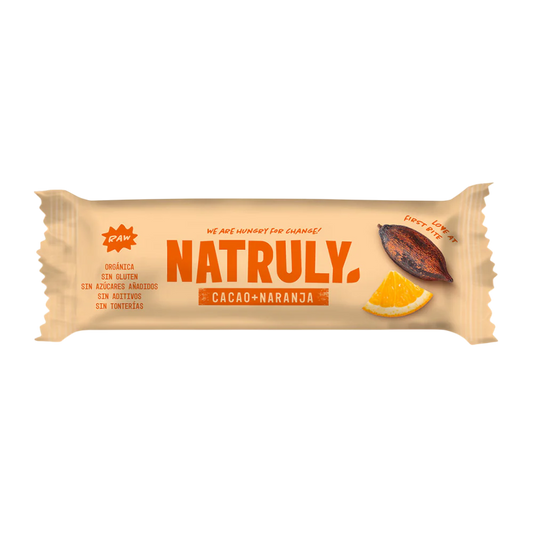 Natruly Barrita Raw de Cacao y Naranja BIO 40g