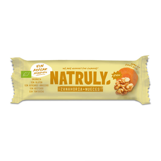 Natruly Barrita Raw de Zanahoria y Nueces BIO 40g