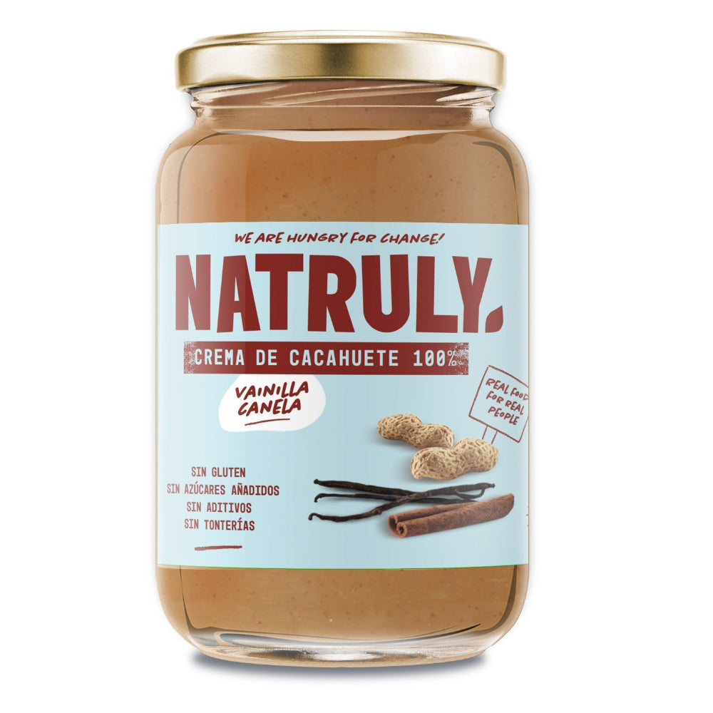 Natruly Crema de Cacahuete Canela y Vainilla 500g