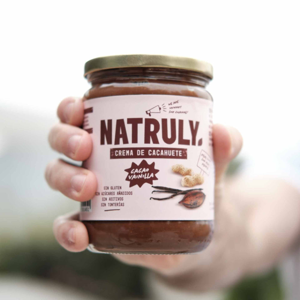 Natruly Crema de Cacahuete Cacao y Vainilla 500g - 2