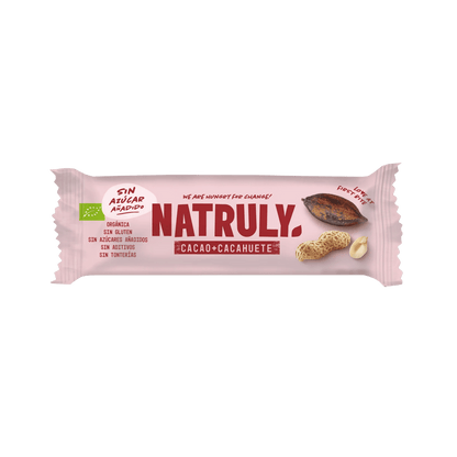 Natruly Barrita Raw de Cacao y Cacahuete Pack 3x30g BIO - 2