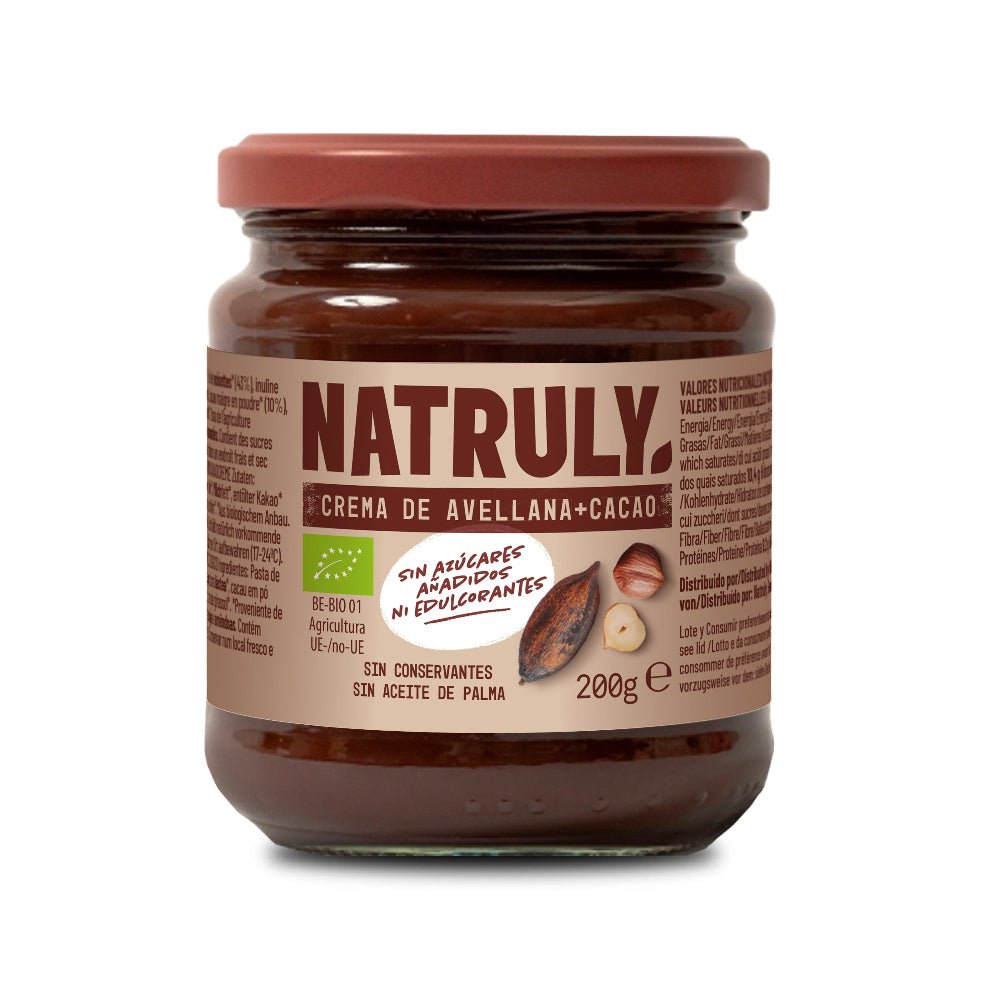 Natruly Crema de Cacao y Avellanas BIO 200g