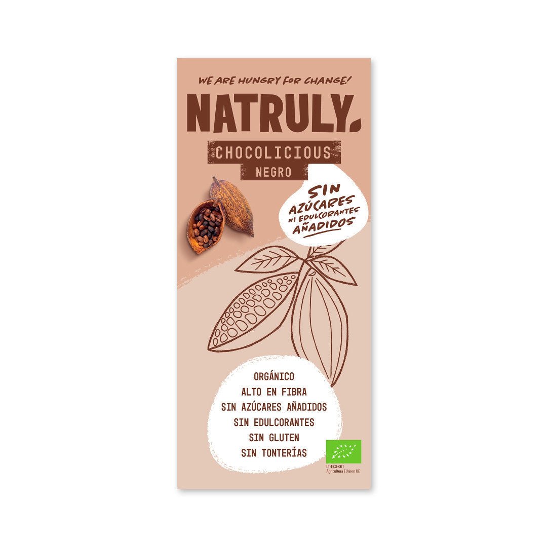 Natruly Tableta Chocolicious chocolate Negro BIO 85g