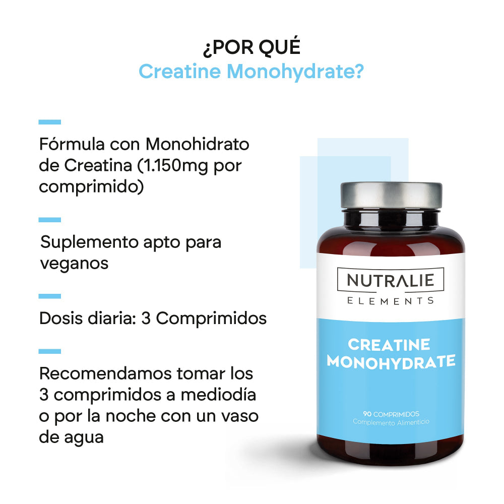 Nutralie Creatina Monohidratada 6000mg 90 Comprimidos