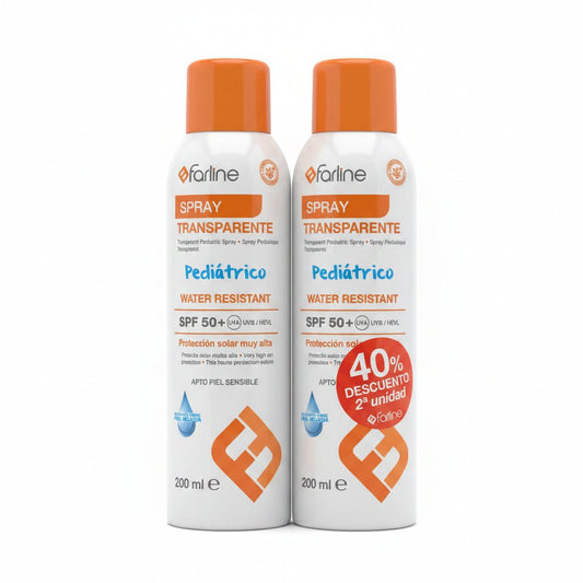 Farline Pediatric Transparent Sunscreen Spray SPF50+ Duo – 2 x 200 ml