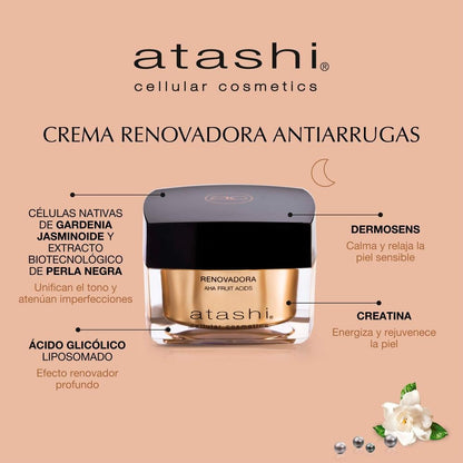 ATASHI Cellular Crema Renovadora AHA Fruit Acids 50 ml-4