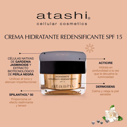 ATASHI Cellular Crema Hidratante Redensificante SPF15+ 50 ml-4