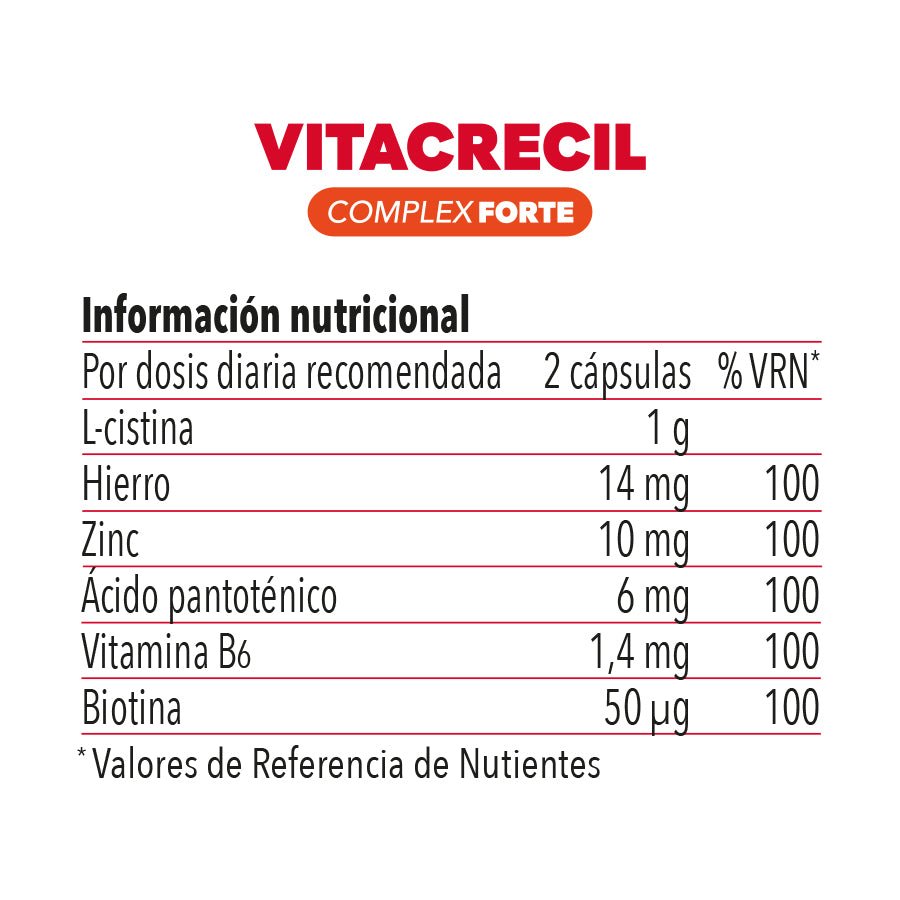Vitacrecil Complex Forte 60 Cápsulas