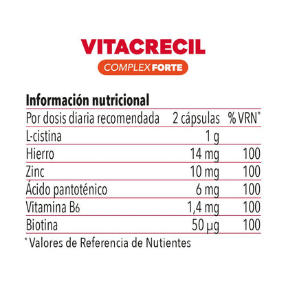 Vitacrecil Complex Forte 60 Cápsulas