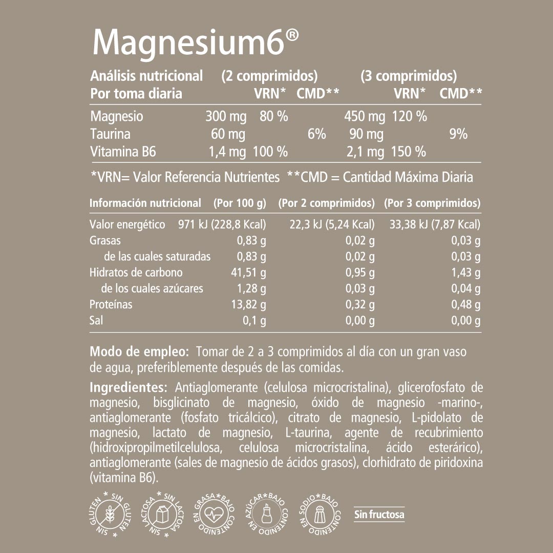 VITAE Magnesium6 20 Comprimidos