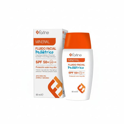 Farline Fluido Mineral Pediátrico SPF50+ crema solare viso bambini 50 ml