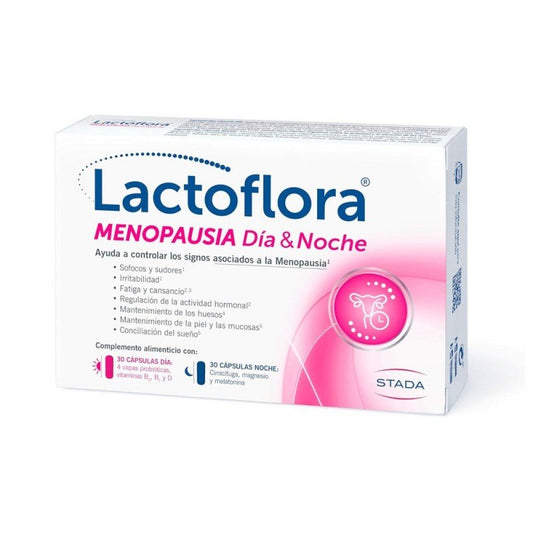Lactoflora Menopausia Día y Noche 60 Cápsulas