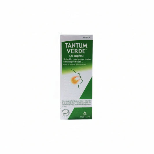 Tantum Verde 1,5 mg/ml Solución Gargarismos y Enjuague Bucal 1 Frasco 240 ml