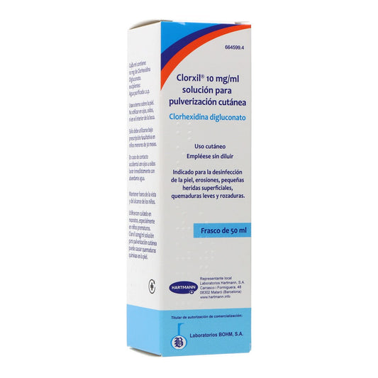 Clorxil 10mg/ml Solución para Pulverización Cutánea 50ml