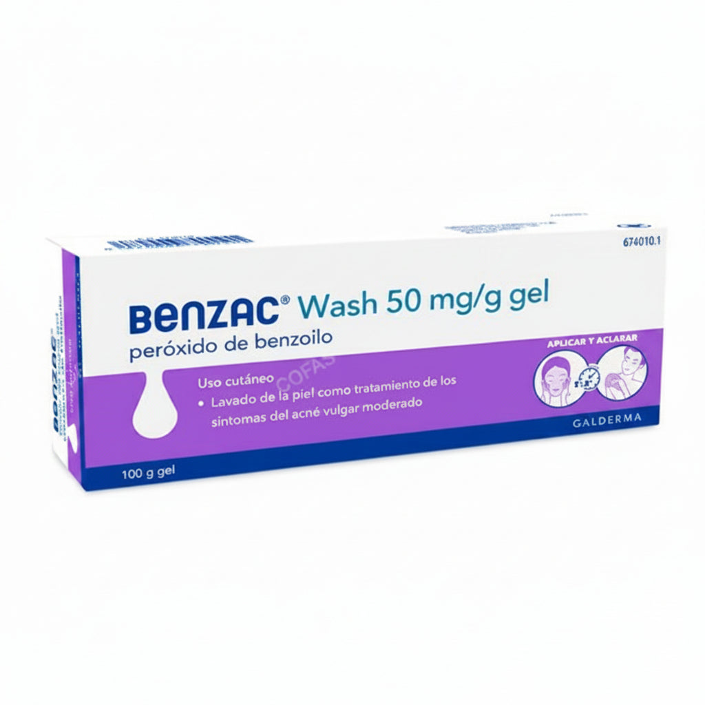 Benzac Wash 50 mg/g Gel Cutáneo 1 Tubo 100 g