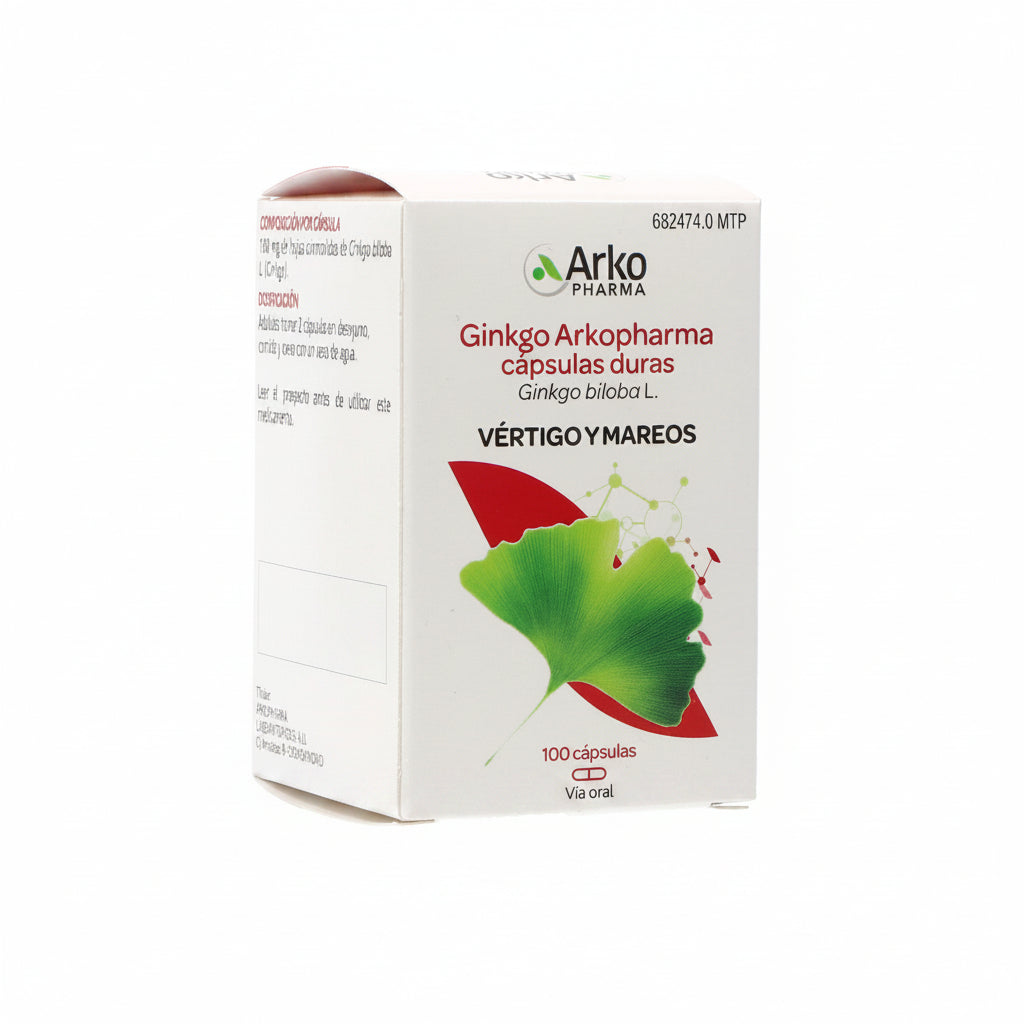 Ginkgo Arkopharma 180 mg 100 Cápsulas