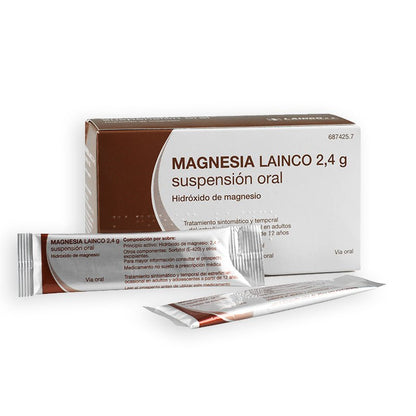 Magnesia Lainco 2,4 g 14 Sobres Suspensión Oral 12 ml