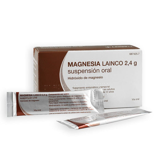 Magnesia Lainco 2,4 g 14 Sobres Suspensión Oral 12 ml