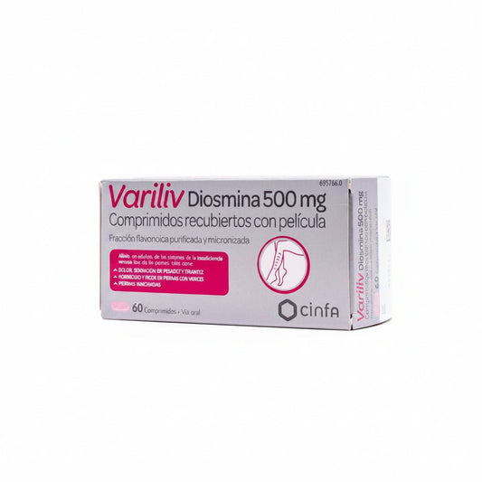 Variliv Diosmina 500 mg 60 Comprimidos Recubiertos