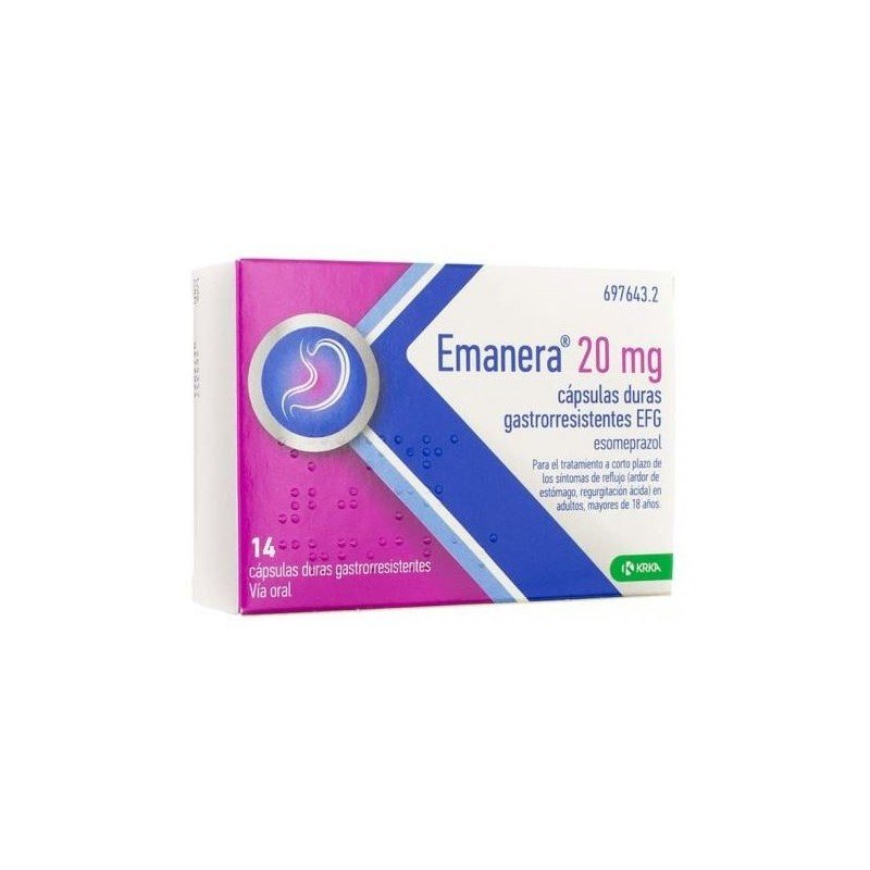 Emanera Efg 20 mg 14 Cápsulas Gastrorresistentes (Blister Opa/Al/Pvc/Al) - 2