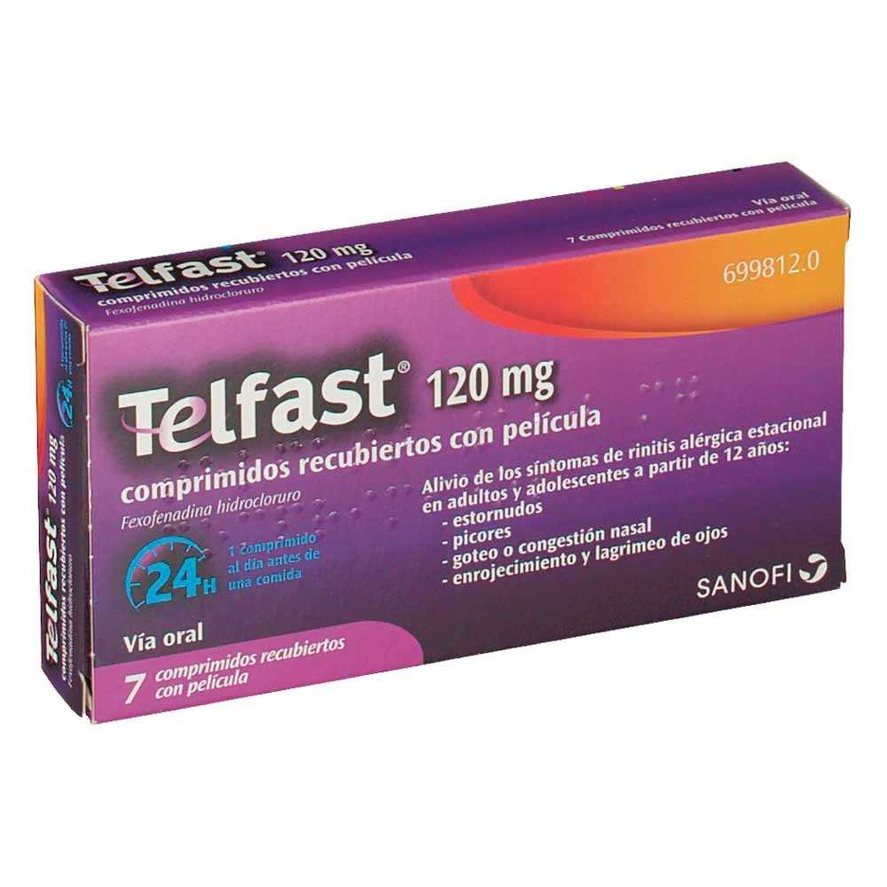 Telfast 120 mg 7 Comprimidos Recubiertos - 2