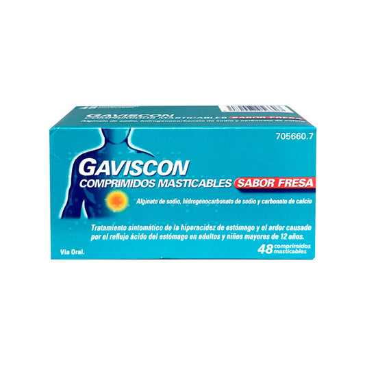 Gaviscon 48 Comprimidos Masticables Sabor Fresa