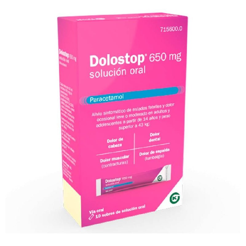 Dolostop 650mg Solución Oral 10 sobres