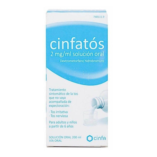 Cinfatos Expectorante 2 mg/ml + 20 mg/ml Solución Oral 1 Frasco 200 ml (PET)