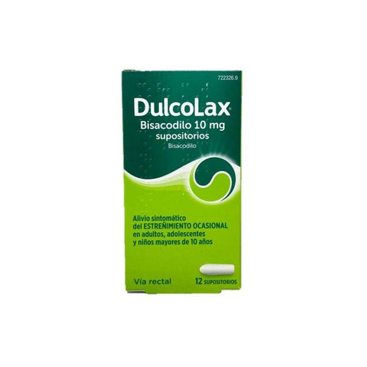 Dulcolax Bisacodilo 10 mg 12 Supositorios