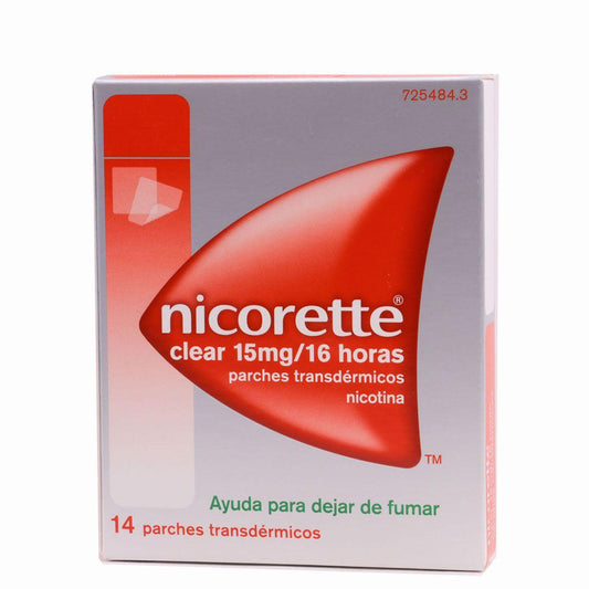 Nicorette Clear 15 mg/16 h 14 Parches Transdérmicos