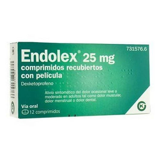 Endolex 25 mg 12 Comprimidos