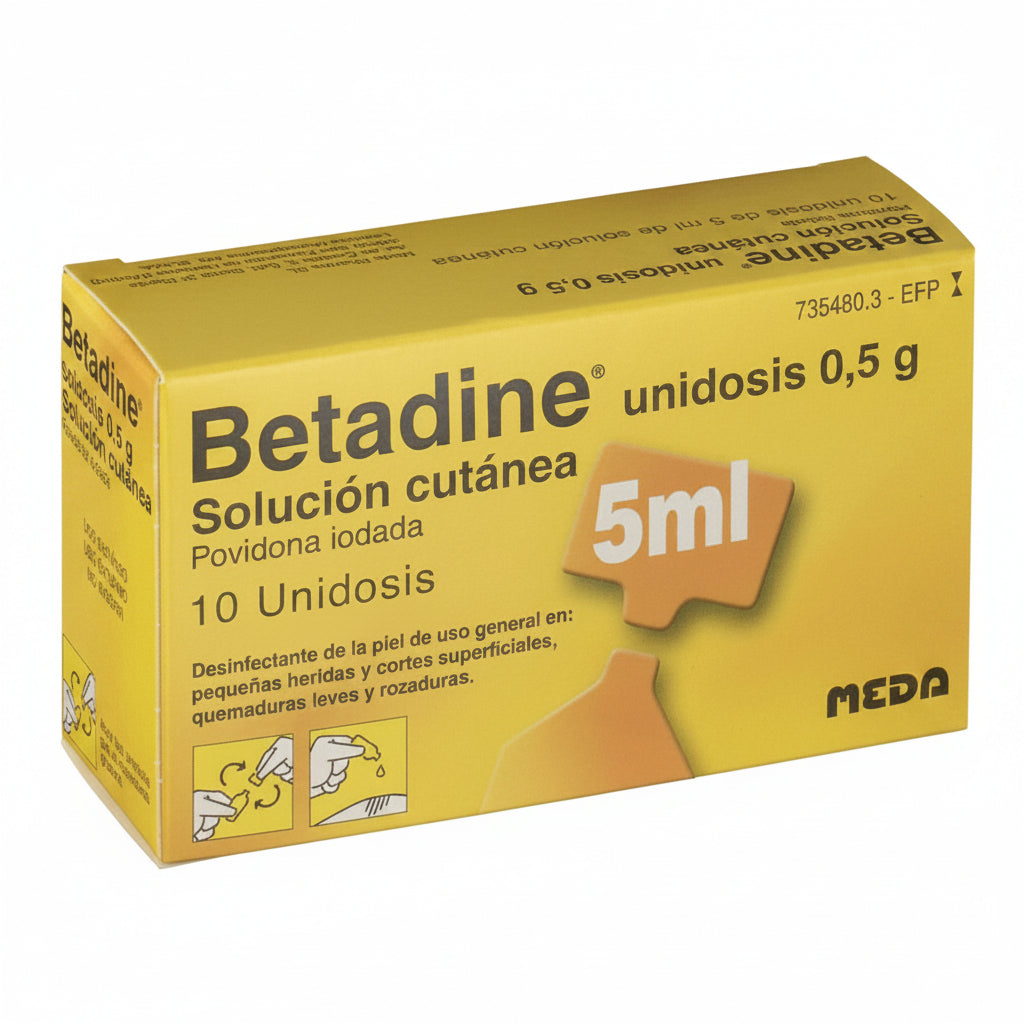 Betadine Unidosis 100 mg/ml Solución Cutanea 10 Unidosis 5 ml