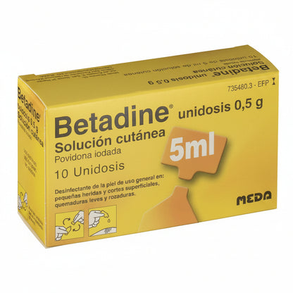 Betadine Unidosis 100 mg/ml Solución Cutanea 10 Unidosis 5 ml