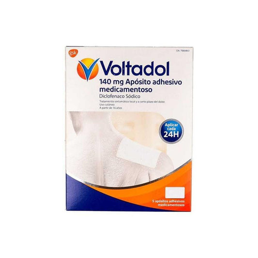 Voltadol 140 mg 5 Apósitos Adhesivos Medicamentosos