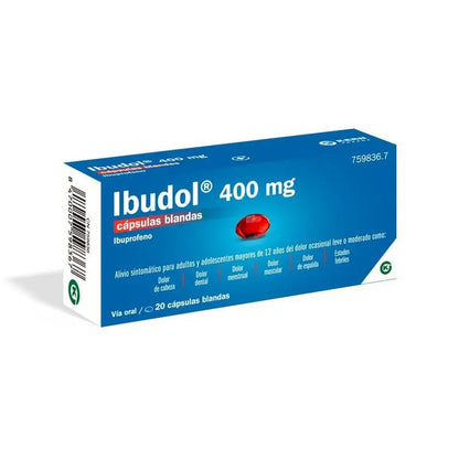 Ibudol 400 mg 20 Cápsulas Blandas