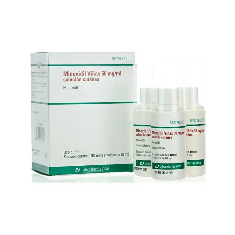 Minoxidil Galenicumderma 50 mg/ml Solución Cutánea 3 Frascos 60 ml