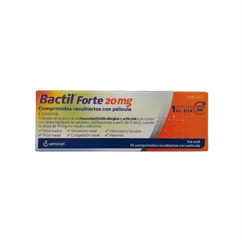Bactil Forte 20mg 10 Comprimidos