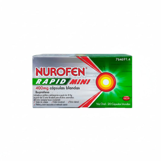 Nurofen Rapid Mini 400 mg 20 Cápsulas Blandas