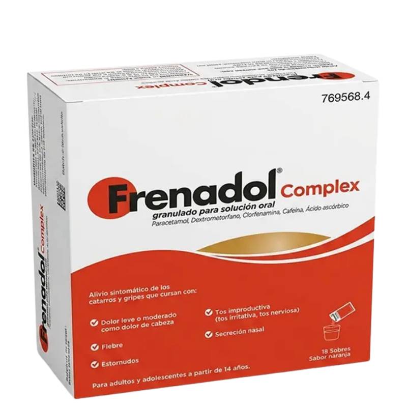 Frenadol Complex Sabor Naranja 18 Sobres