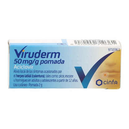 Viruderm 50mg/g pomada 2g