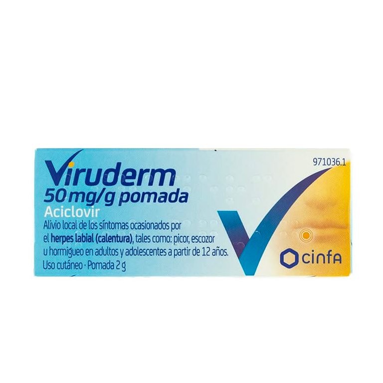 Viruderm 50mg/g pomada 2g - 2