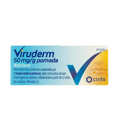 Viruderm 50mg/g pomada 2g - 2