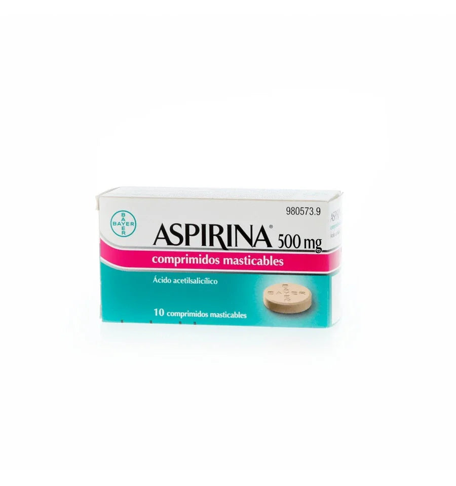 Aspirina 500 mg 10 Comprimidos Masticables - 2