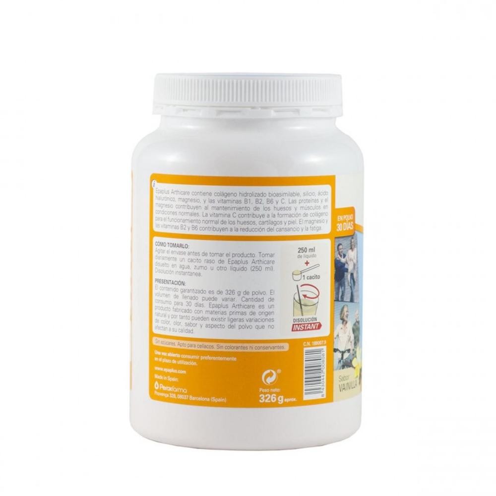 EPAPLUS Arthicare Collagène + Silicium + Hyaluronique + Magnésium Instant Vanille DUPLO 2x325gr