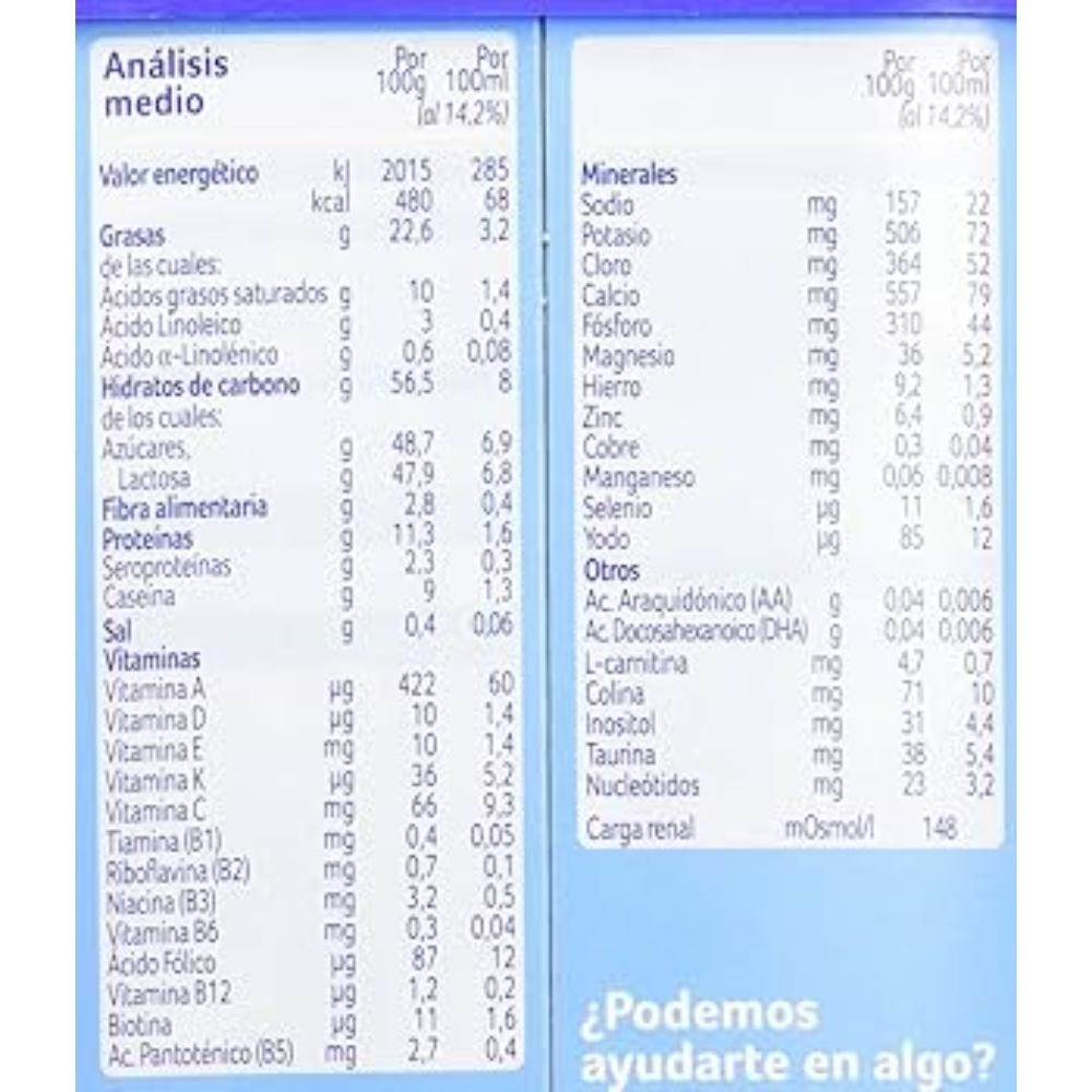 ALMIRÓN AR 1 Anti-Regurgitación Leche para Lactantes 800gr-12