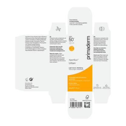 Primaderm Xpertsun Urban SPF50+ 50ml-3