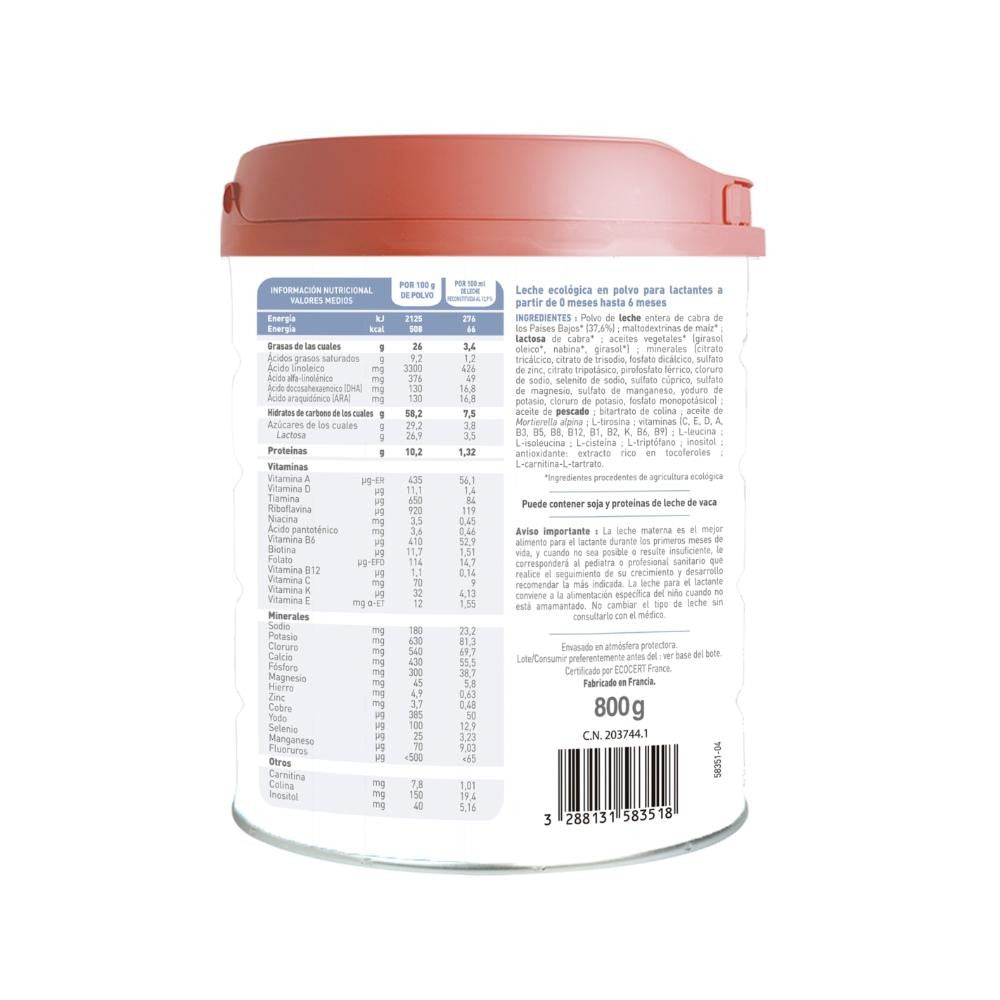 BABYBIO Caprea 1 BIO Starter Lait de Chèvre 0-6 mois 800g